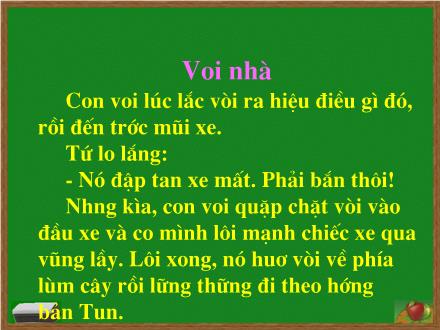 Bài giảng Chính tả Lớp 2 - Bài: Voi nhà