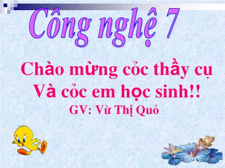 Bài giảng Công nghệ Lớp 7 - Bài 39: Chế biến và dự trữ thức ăn cho vật nuôi