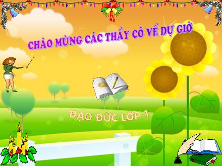 Bài giảng Đạo đức Lớp 1 - Bài: Đi bộ đúng quy định
