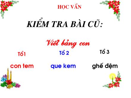 Bài giảng Học vần Lớp 1 - Bài 64: Im - Um - Năm học 2011-2012
