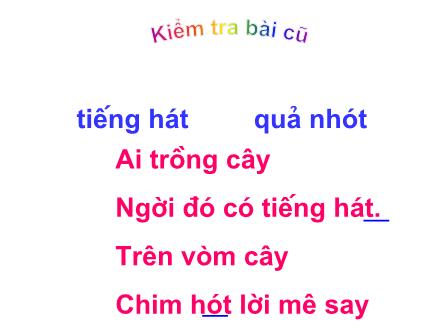 Bài giảng Học vần Lớp 1 - Bài 69: ăt - ât - Năm học 2011-2012