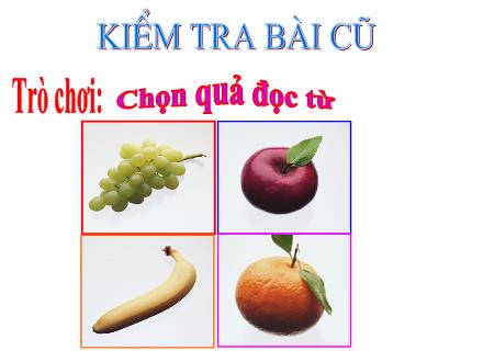 Bài giảng Học vần Lớp 1 - Bài 80: iêc - ươc - Năm học 2011-2012
