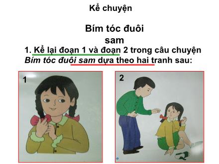 Bài giảng Kể chuyện Lớp 2 - Bài: Bím tóc đuôi sam