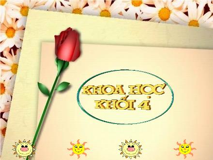 Bài giảng Khoa học Khối 4 - Bài: Trao đổi chất ở người
