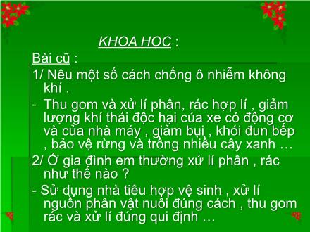 Bài giảng Khoa học Lớp 4 - Bài: Âm thanh