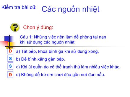 Bài giảng Khoa học Lớp 4 - Bài: Nhiệt cần cho sự sống