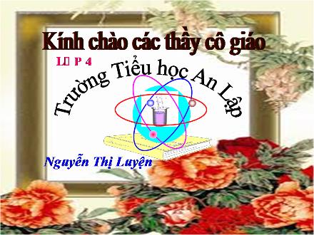 Bài giảng Khoa học Lớp 4 - Tiết 17: Phòng tránh tai nạn đuối nước - Nguyễn Thị Luyện - Năm học 2012-2013