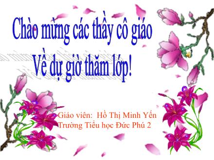 Bài giảng Khoa học Lớp 4 - Tiết 22: Mây được hình thành như thế nào? Mưa từ đâu ra? - Hồ Thị Minh Yến - Năm học 2010-2011