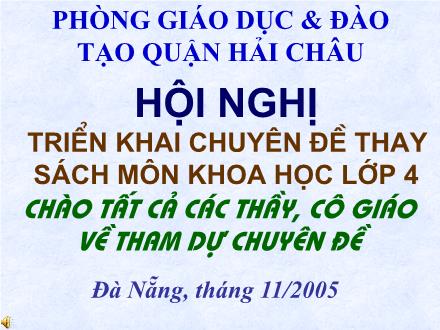 Bài giảng Khoa học Lớp 4 - Tiết 23: Sơ đồ vòng tuần hoàn của nước trong tự nhiên - Lê Lâm Phương