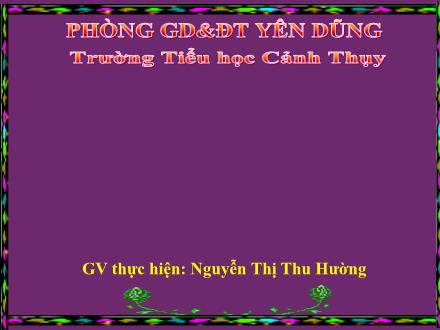 Bài giảng Khoa học Lớp 5 - Tiết 46: Lắp mạch điện đơn giản - Nguyễn Thị Thu Hường - Năm học 2011-2012