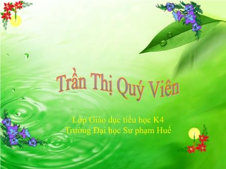 Bài giảng Khoa học Lớp 5 - Tiết 66: Tác động của con người đến môi trường đất - Trần Thị Quý Viên