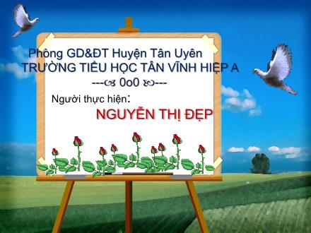 Bài giảng Luyện từ và câu Lớp 4 - Bài: Cách viết tên người, tên địa lí Việt Nam - Nguyễn Thị Đẹp - Năm học 2012-2013