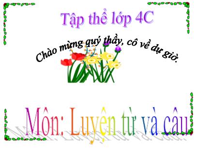 Bài giảng Luyện từ và câu Lớp 4 - Bài: Câu hỏi và dấu chấm hỏi