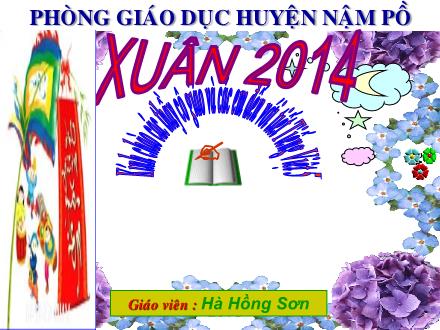 Bài giảng Luyện từ và câu Lớp 5 - Bài: Liên kết các câu trong bài bằng cách thay thế từ ngữ - Hà Hồng Sơn - Năm học 2013-2014