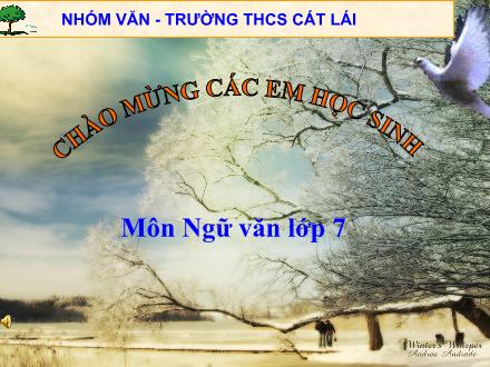 Bài giảng Ngữ văn Lớp 7 - Tiết 97: Ý nghĩa văn chương