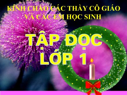 Bài giảng Tập đọc Lớp 1 - Bài: Bàn tay mẹ