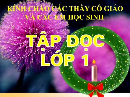 Bài giảng Tập đọc Lớp 1 - Bài: Mu chú sẻ