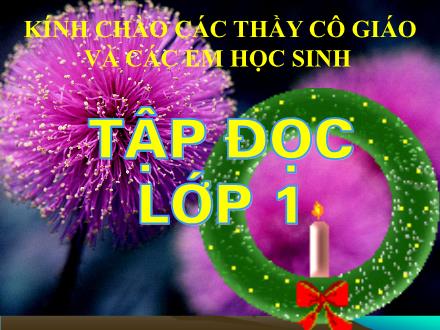 Bài giảng Tập đọc Lớp 1 - Bài: Người bạn tốt