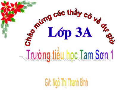 Bài giảng Tập đọc Lớp 3 - Bài: Ai có lỗi - Ngô Thị Thanh Bình - Năm học 2009-2010