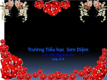 Bài giảng Tập làm văn Lớp 5 - Bài: Lập chương trình hoạt động