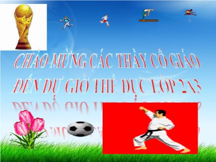 Bài giảng Thể dục Lớp 2 - Bài: Ôn bài thể dục phát triển chung lớp 2. Trò chơi “Chạy tiếp sức chuyền bóng” - Năm học 2013-2014