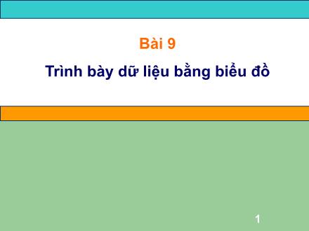 Bài giảng Tin học Lớp 7 - Bài 9: Trình bày dữ liệu bằng biểu đồ