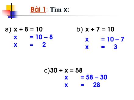 Bài giảng Toán Khối 2 - Bài: Luyện tập (Trang 10)