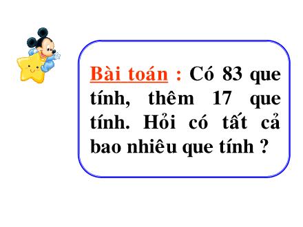 Bài giảng Toán Khối 2 - Bài: Phép cộng có tổng bằng 100