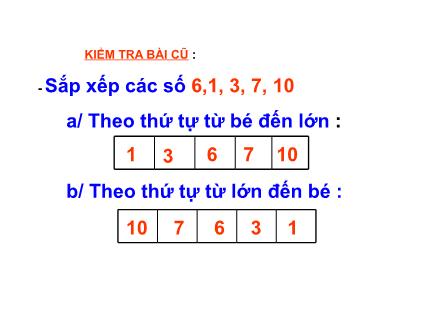Bài giảng Toán Lớp 1 - Bài: Luyện tập chung - Năm học 2011-2012 Bài giảng Toán Lớp 1 - Bài: Luyện tập chung - Năm học 2011-2012