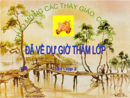 Bài giảng Toán Lớp 2 - Bài: Bảng nhân 4