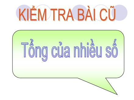 Bài giảng Toán Lớp 2 - Bài: Phép nhân