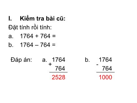 Bài giảng Toán Lớp 4 - Bài: Tìm hai số khi biết tổng và hiệu của hai số đó