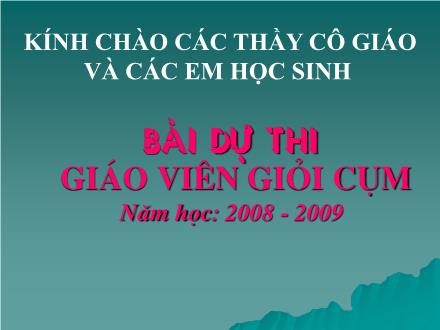 Bài giảng Toán Lớp 5 - Tiết 95: Chu vi hình tròn - Năm học 2008-2009