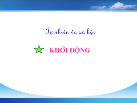 Bài giảng Tự nhiên và xã hội Khối 2 - Bài 5: Cơ quan tiêu hóa