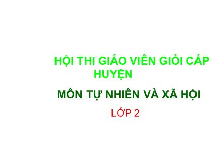 Bài giảng Tự nhiên và xã hội Lớp 2 - Bài: Mặt trăng và các vì sao