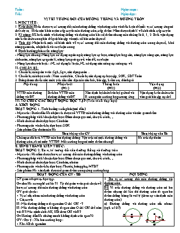 Giáo án Hình học Lớp 9 - Chương 2 Giáo án Hình học Lớp 9 - Chương 2