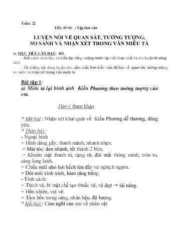 Giáo án Ngữ văn Lớp 6 - Tuần 22