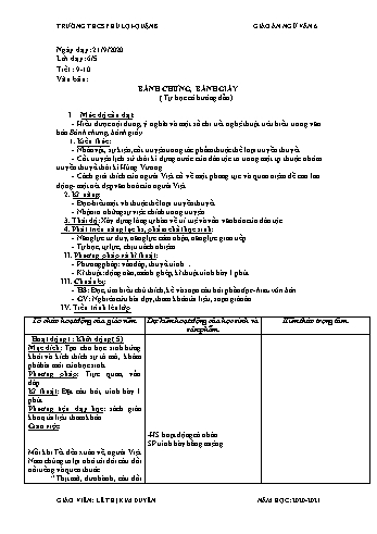Giáo án Ngữ văn Lớp 6 - Tuần 3 - Trường THCS Phú Lợi - Năm học 2020-2021