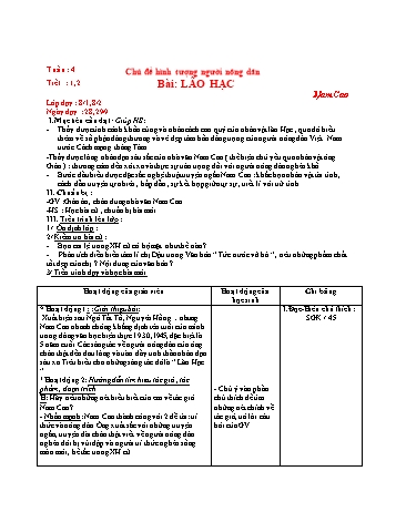 Giáo án Ngữ văn Lớp 8 - Tuần 4 - Năm học 2020-2021