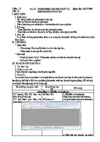 Giáo án Tin học Lớp 9 - Tuần 11 - Nguyễn Thanh Hòa - Năm học 2020-2021