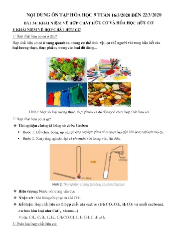 Ôn tập môn Hóa học Lớp 9 - Bài 34+35