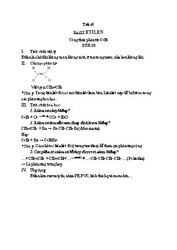 Ôn tập môn Hóa học Lớp 9 - Bài 37 - 45
