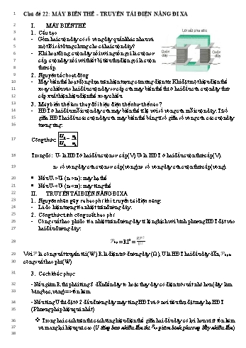 Tóm tắt kiến thức học kì II môn Vật lí Lớp 9 Tóm tắt kiến thức học kì II môn Vật lí Lớp 9