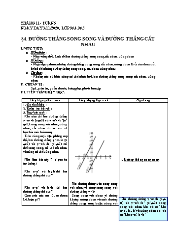 Giáo án Đại số Lớp 9 - Tuần 9 - Phùng Ngọc Thanh Tùng - Năm học 2020-2021